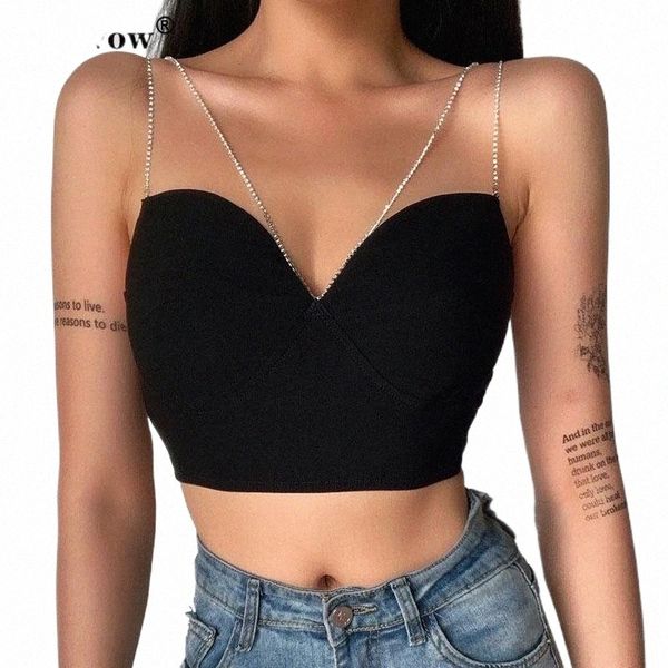women's tanks & camis diamond strap crop women fashion sleeveless backless tank girls black chain back zip summer bra x9k9#, White
women's tanks & camis diamond strap crop women fashion sleeveless backless tank girls black chain back zip summer bra x9k9#, White