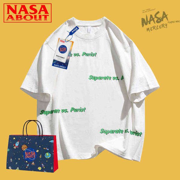 men's t-shirts co branded new printed men's casual korean loose handsome and versatile summer couple clothes trend, White;black
men's t-shirts co branded new printed men's casual korean loose handsome and versatile summer couple clothes trend, White;black