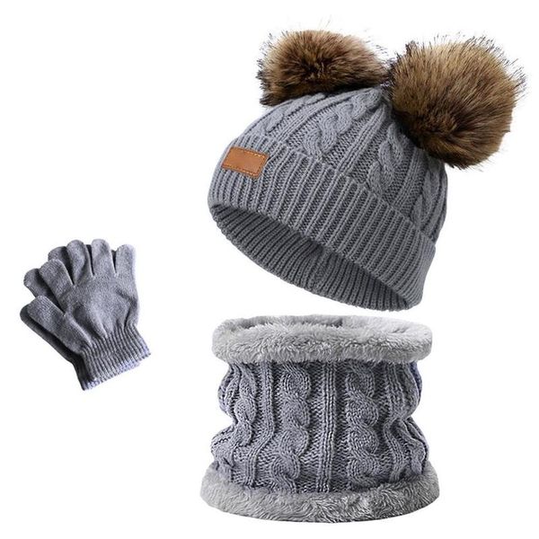 hats scarves gloves sets kids scarf winter knitted beanie snood pom loop and mittens wit 220920, Blue;gray
hats scarves gloves sets kids scarf winter knitted beanie snood pom loop and mittens wit 220920, Blue;gray