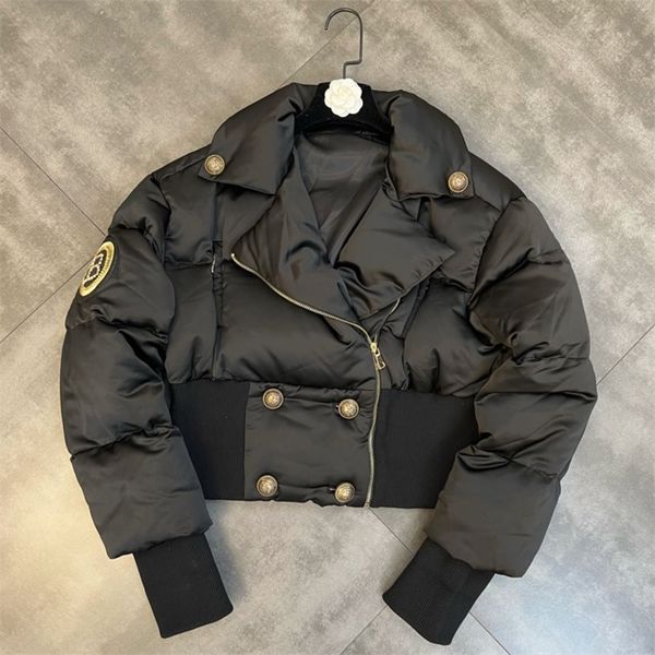womens down parkas prepomp winter fashion design women turn collar long sleeve double breasted slim waist cottonpadded parka gg607 220920, Black
womens down parkas prepomp winter fashion design women turn collar long sleeve double breasted slim waist cottonpadded parka gg607 220920, Black