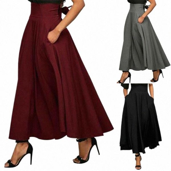 skirts autumn women stretch high waist skater flared pleated swing long skirt pockets fashion casual warm slim solid lady tutu f24c#, Black
skirts autumn women stretch high waist skater flared pleated swing long skirt pockets fashion casual warm slim solid lady tutu f24c#, Black