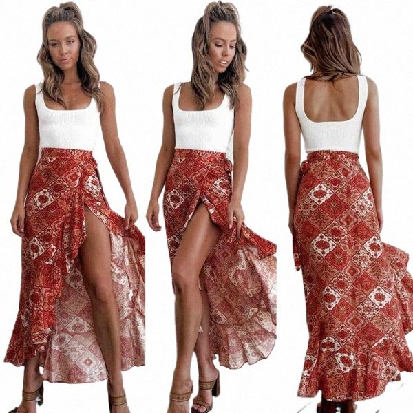 skirts goocheer fashion ladies boho chic ruffles women's high waist floral split bandage jersey gypsy sarong skirt n9fd#, Black
skirts goocheer fashion ladies boho chic ruffles women's high waist floral split bandage jersey gypsy sarong skirt n9fd#, Black