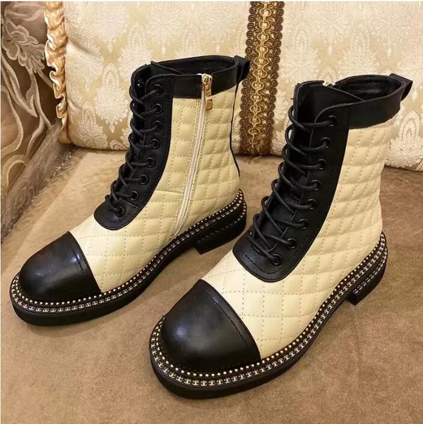 2022short boots martin boots r luxury classic fashion leather color matching lace up low heel knight 35-41 2022 new lingge box dust bag, Black
2022short boots martin boots r luxury classic fashion leather color matching lace up low heel knight 35-41 2022 new lingge box dust bag, Black