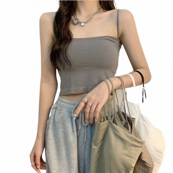 women's tanks & camis chikichi with chest pad underwear wrapped small camisole female french summer girl thin outer wear short o4hx#, White
women's tanks & camis chikichi with chest pad underwear wrapped small camisole female french summer girl thin outer wear short o4hx#, White