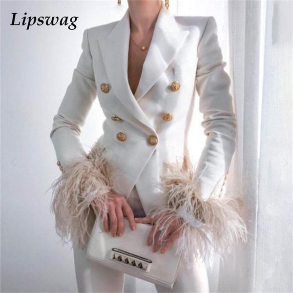 women's jackets elegant turn-down collar lady blazer casual long sleeve women suit coat fashion fuzzy feather double-breasted jacket ou, Black;brown
women's jackets elegant turn-down collar lady blazer casual long sleeve women suit coat fashion fuzzy feather double-breasted jacket ou, Black;brown