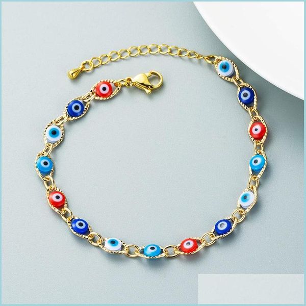 link chain luxury design colorf enameled evil eye beads chain bracelets summer jewelry for gift drop delivery 2021 yummyjewelry dhaya, Black
link chain luxury design colorf enameled evil eye beads chain bracelets summer jewelry for gift drop delivery 2021 yummyjewelry dhaya, Black