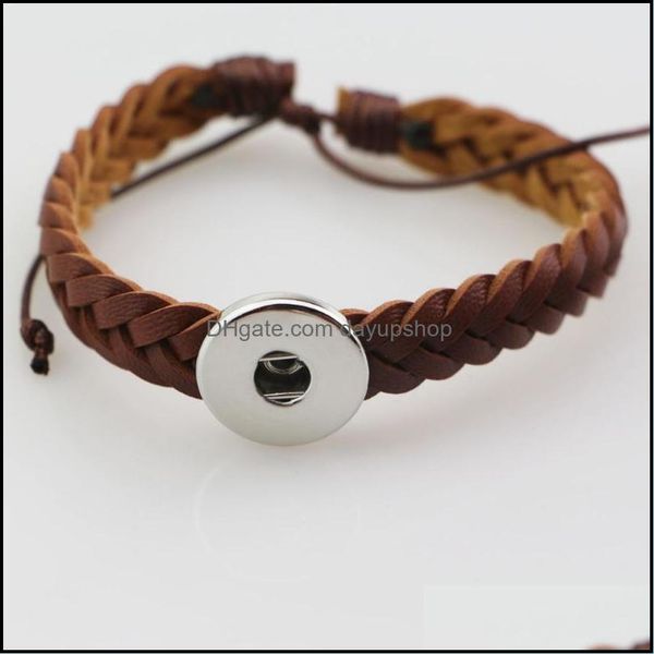bangle bangle mti-color braided leather adjustable bracelet bangles with 18mm metal snap button for women men jewelry1 drop dayupshop dhezi, Black
bangle bangle mti-color braided leather adjustable bracelet bangles with 18mm metal snap button for women men jewelry1 drop dayupshop dhezi, Black