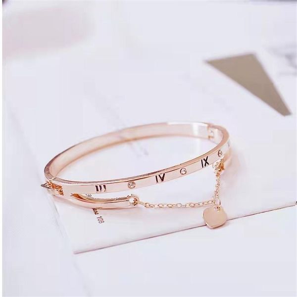 rose gold stainless steel female heart forever love brand bracelets bangles charm bracelet for women famous jewelry252o, Golden;silver
rose gold stainless steel female heart forever love brand bracelets bangles charm bracelet for women famous jewelry252o, Golden;silver