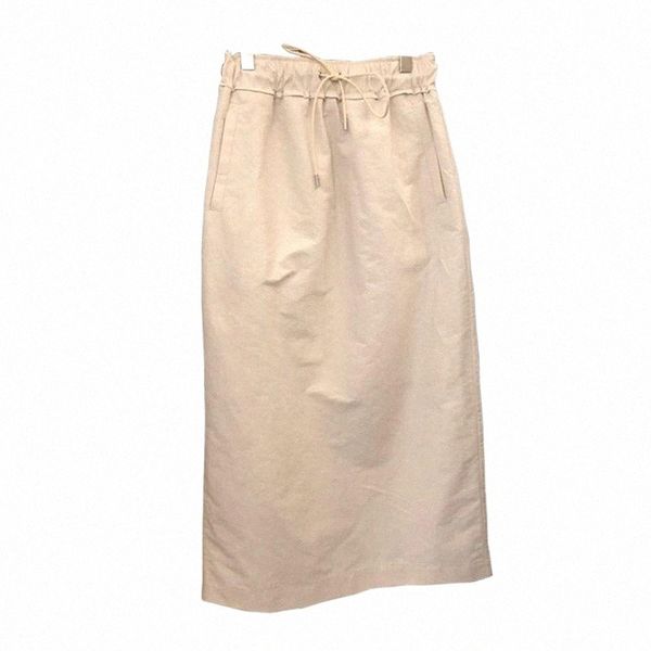 skirts summer solid temperament slim fit long skirt chic drawstring elastic waist straight women all-match mujer faldas g5kk#, Black
skirts summer solid temperament slim fit long skirt chic drawstring elastic waist straight women all-match mujer faldas g5kk#, Black