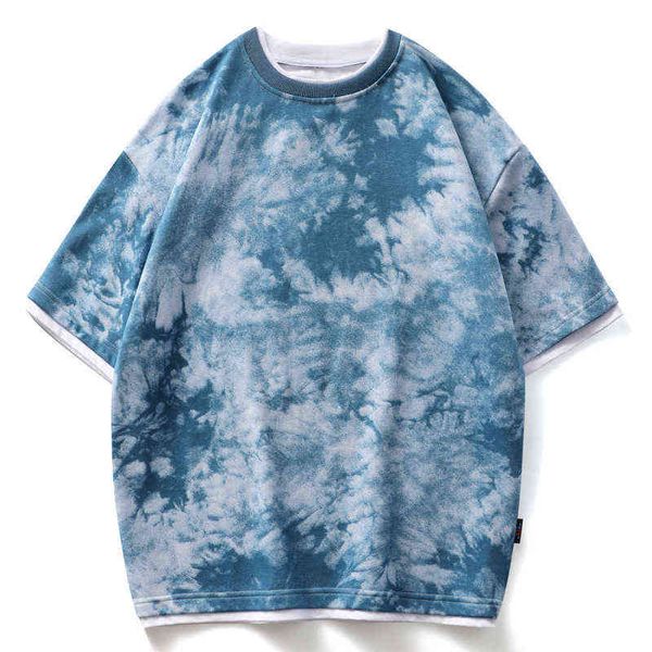 men's t-shirts summer cotton short sleeved men's tie dyed fashion brand european loose size half sleeve top, White;black
men's t-shirts summer cotton short sleeved men's tie dyed fashion brand european loose size half sleeve top, White;black