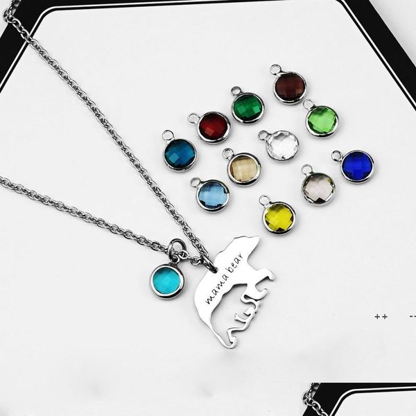 pendant necklaces stainless steel mama bear birthstone pendant necklace for women 16x27mm fine polished mothers day thanks jewelshops dhtzn, Silver
pendant necklaces stainless steel mama bear birthstone pendant necklace for women 16x27mm fine polished mothers day thanks jewelshops dhtzn, Silver