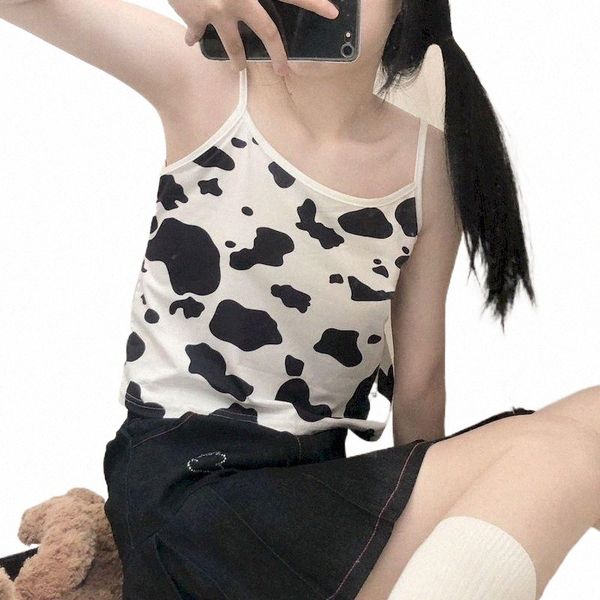 women's tanks & camis japanese soft girl women tank cow pattern kawaii vest summer bottom korean loose underwear bra camisole short cro, White
women's tanks & camis japanese soft girl women tank cow pattern kawaii vest summer bottom korean loose underwear bra camisole short cro, White