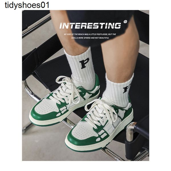 2022 spring new men's shoes breathable amirs bone low board casual trendy skel couple women's shoes, Black
2022 spring new men's shoes breathable amirs bone low board casual trendy skel couple women's shoes, Black