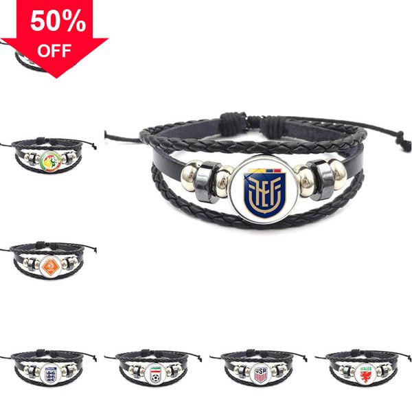designer bracelets latest world cup 2022 qatar leather bracelet creative gifts for men and women punk multi-layer woven, Black
designer bracelets latest world cup 2022 qatar leather bracelet creative gifts for men and women punk multi-layer woven, Black