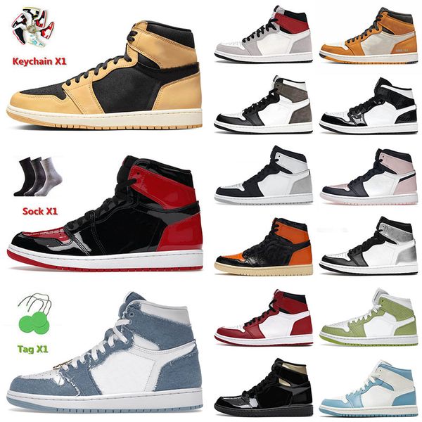 original men basketball shoes 1 1s jumpman heirloom bred patent denim seafoam black gold dark mocha chicago obsidian unc mens women sneakers
original men basketball shoes 1 1s jumpman heirloom bred patent denim seafoam black gold dark mocha chicago obsidian unc mens women sneakers