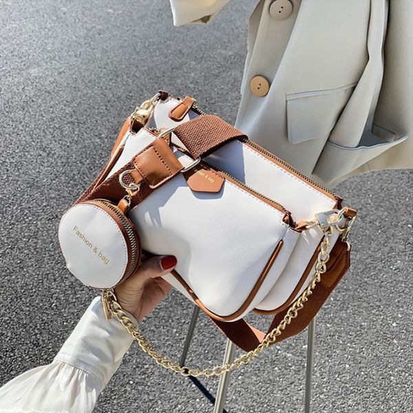 evening bags fashion chain shoulder bags designer wide strap messenger luxury pu leather crossbody lady small purse 3 set 220919
evening bags fashion chain shoulder bags designer wide strap messenger luxury pu leather crossbody lady small purse 3 set 220919