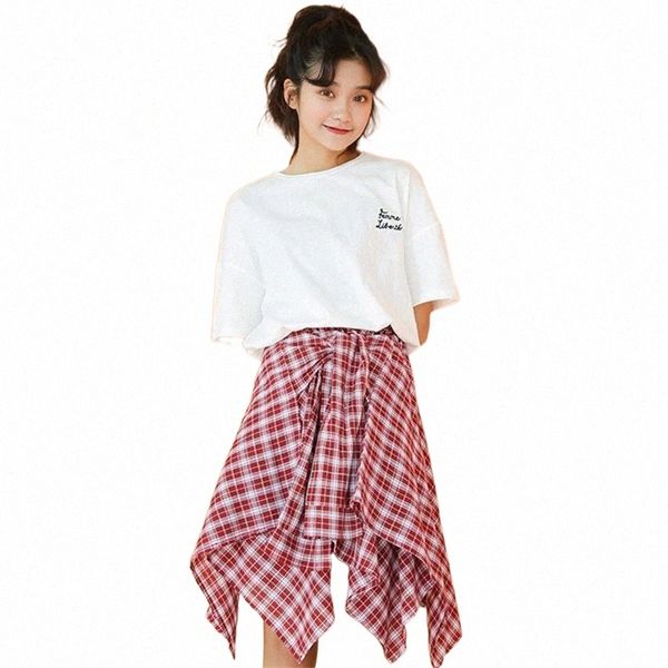 skirts 2022 real s korean version short-sleeved t-shirt with plaid skirt fashion two-piece suit x16m#, Black
skirts 2022 real s korean version short-sleeved t-shirt with plaid skirt fashion two-piece suit x16m#, Black