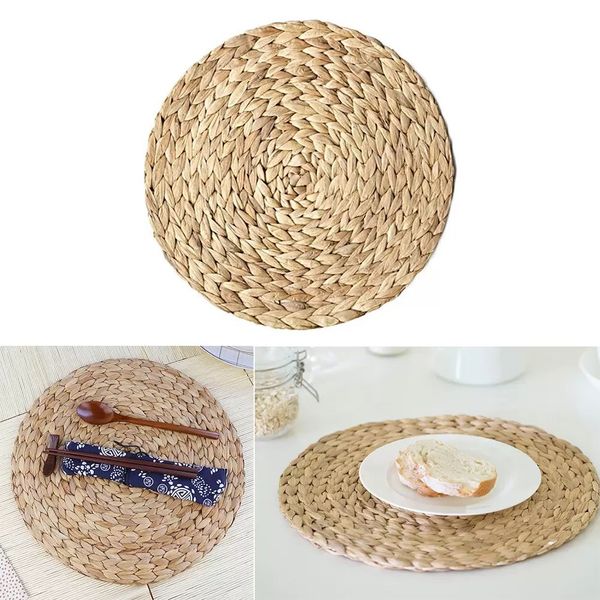 natural table mat handmade water hyacinth woven placemat round braided mat heat resistant insulation anti-skidding pad
natural table mat handmade water hyacinth woven placemat round braided mat heat resistant insulation anti-skidding pad