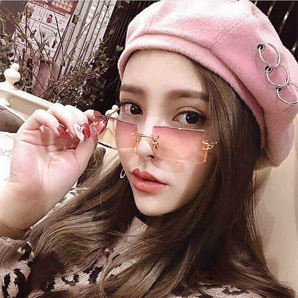 sunglasses rimless cut edge 31274 womens net red same box fashion, White;black
sunglasses rimless cut edge 31274 womens net red same box fashion, White;black