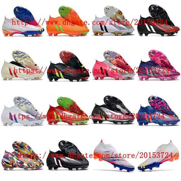 mens soccer shoes predator edge fg cleats outdoor scarpe calcio crampons de football boots designers, White;red
mens soccer shoes predator edge fg cleats outdoor scarpe calcio crampons de football boots designers, White;red