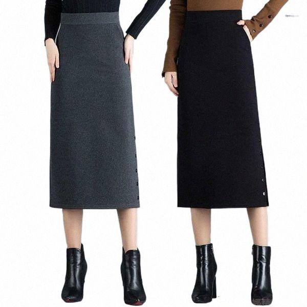 skirts autumn and winter women's high waist long skirt open fork woman faldas jupe x7vu#, Black
skirts autumn and winter women's high waist long skirt open fork woman faldas jupe x7vu#, Black