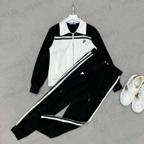 womens tracksuits designer classic triangle logo decoration two piece sets letters web panel jackets and casual pants jogging suit 2 colors, Gray
womens tracksuits designer classic triangle logo decoration two piece sets letters web panel jackets and casual pants jogging suit 2 colors, Gray
