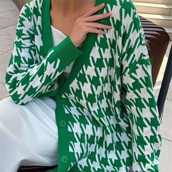 women s knits tees gitana y2k houndstooth knitted oversized cardigan sweater autumn winter vintage jumper casual women coats 220919, White
women s knits tees gitana y2k houndstooth knitted oversized cardigan sweater autumn winter vintage jumper casual women coats 220919, White