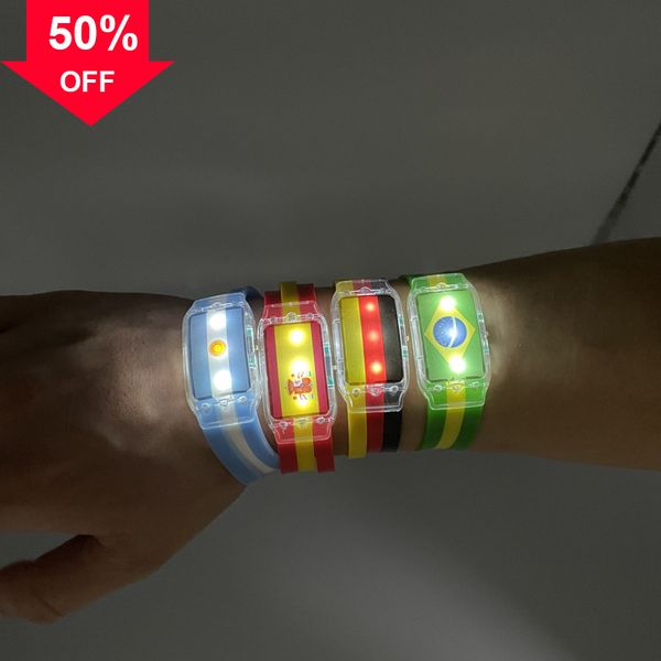 designer bracelets latest world cup 2022 world-cup argentina brazil germany spain national flag led bracelet glow watch football team cheer, Black
designer bracelets latest world cup 2022 world-cup argentina brazil germany spain national flag led bracelet glow watch football team cheer, Black