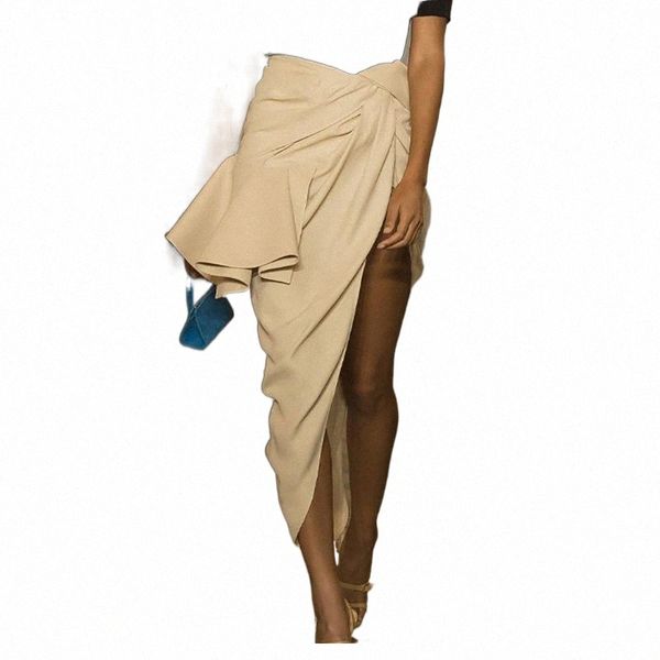 skirts 2022 autumn irregular beige skir women high waist ruffles split slim midi female fashion mh220 h2jz#, Black
skirts 2022 autumn irregular beige skir women high waist ruffles split slim midi female fashion mh220 h2jz#, Black