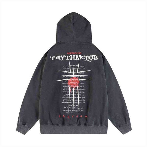 men's hoodies sweatshirts high street design cross letter hooded sweater american loose wash worn pullover men's ins fashion, Black
men's hoodies sweatshirts high street design cross letter hooded sweater american loose wash worn pullover men's ins fashion, Black