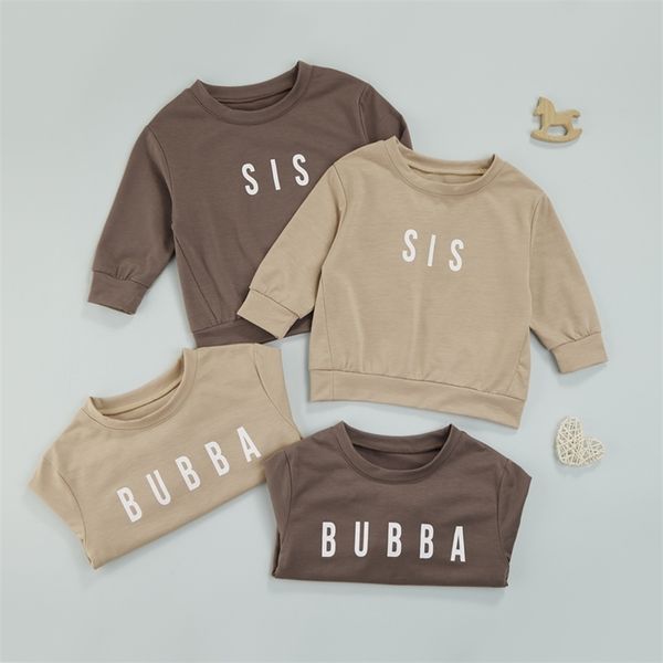 pullover 1-6y autumn toddler kids boys girls clothes solid letter print long sleeve pullover o-neck sweatshirts outwear outfits 220919, Blue
pullover 1-6y autumn toddler kids boys girls clothes solid letter print long sleeve pullover o-neck sweatshirts outwear outfits 220919, Blue