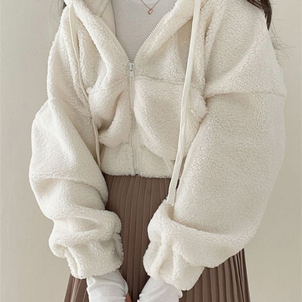 women's fur faux iamsure cute fleece ry coats casual loose long sleeve hooded jackets women autumn winter fashion sweet korean style 22, Black
women's fur faux iamsure cute fleece ry coats casual loose long sleeve hooded jackets women autumn winter fashion sweet korean style 22, Black