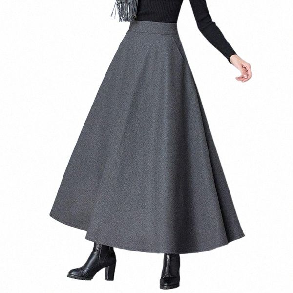 skirts fashion high waist basic wool female casual thick warm elastic a-line maxi winter women long woolen skirt j12h#, Black
skirts fashion high waist basic wool female casual thick warm elastic a-line maxi winter women long woolen skirt j12h#, Black