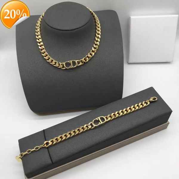 high-end fashion design women's necklace d family letter cd light gold female temperament high sense bracelet clavicle chain, Silver
high-end fashion design women's necklace d family letter cd light gold female temperament high sense bracelet clavicle chain, Silver