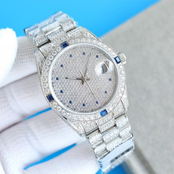 ladies watch diamond watches automatic mechanical movement 36mm sapphire stainless steel strap folding clasp waterproof wristwatch wristwatc, Slivery;brown
ladies watch diamond watches automatic mechanical movement 36mm sapphire stainless steel strap folding clasp waterproof wristwatch wristwatc, Slivery;brown