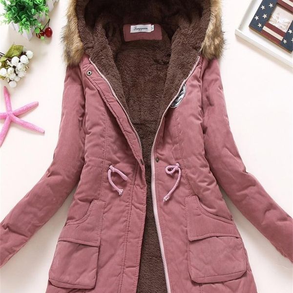 women's jackets ailegogo autumn winter women cotton jacket padded casual slim coat emboridery hooded parkas wadded warm overcoat 220919, Black;brown
women's jackets ailegogo autumn winter women cotton jacket padded casual slim coat emboridery hooded parkas wadded warm overcoat 220919, Black;brown