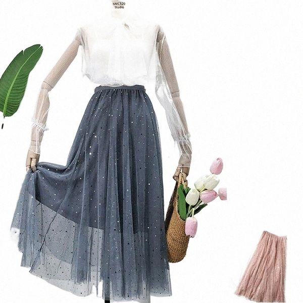 skirts 2022 fashion women high waist pleated skirt long swing mesh star shinny tulle 5 colors v1ko#, Black
skirts 2022 fashion women high waist pleated skirt long swing mesh star shinny tulle 5 colors v1ko#, Black