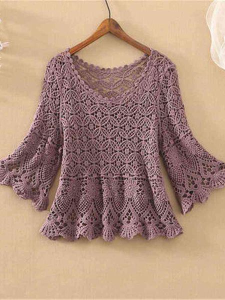 women's sweaters 2022 spring and summer fashion new temperament casual outer wear short loose openwork sweater women western style allm, White;black
women's sweaters 2022 spring and summer fashion new temperament casual outer wear short loose openwork sweater women western style allm, White;black