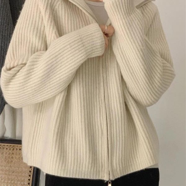 women s knits tees sweater cardigan women spring solid vintage all match elegant zipper loose daily soft sweet simple casual knitwear chic t, White
women s knits tees sweater cardigan women spring solid vintage all match elegant zipper loose daily soft sweet simple casual knitwear chic t, White