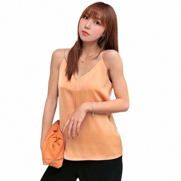 women's tanks & camis korean fashion silk women woman sleeveless satin tees solid v neck tank halter l3q9#, White
women's tanks & camis korean fashion silk women woman sleeveless satin tees solid v neck tank halter l3q9#, White