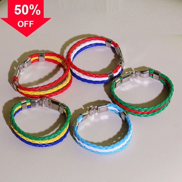 designer bracelets latest world cup 2022 fan suppli souvenir activity gift france germany woven bracelet small, Black
designer bracelets latest world cup 2022 fan suppli souvenir activity gift france germany woven bracelet small, Black