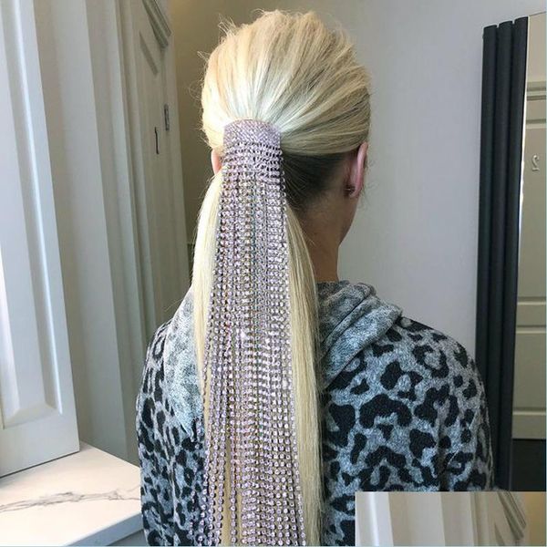 other luxury rhinesotne ponytail long tassel hair jewelry accessories headwear for women bling crystal comb pin head chain c3 drop de dhqav, Golden;white
other luxury rhinesotne ponytail long tassel hair jewelry accessories headwear for women bling crystal comb pin head chain c3 drop de dhqav, Golden;white
