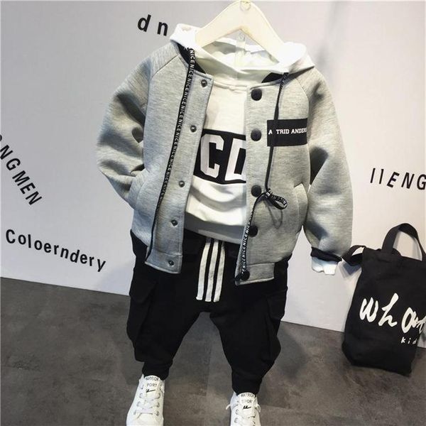 kids designer clothes casual suit cotton baby baseball jacket hoodie pants 3pcs clothing set autumn winter boys suit kids designer clo224n, White
kids designer clothes casual suit cotton baby baseball jacket hoodie pants 3pcs clothing set autumn winter boys suit kids designer clo224n, White
