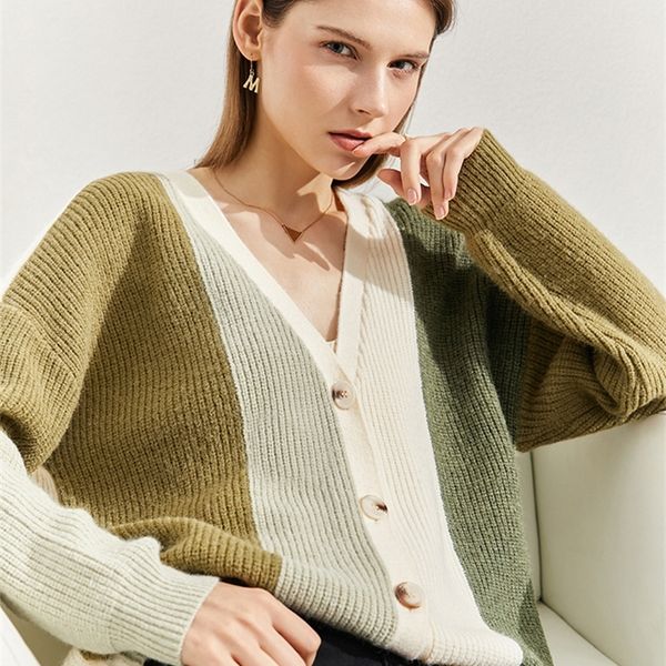 women s knits tees amii minimalism autumn cardigan for women elegant v neck contrast thicken sweaters casual loose female knitted 12140722, White
women s knits tees amii minimalism autumn cardigan for women elegant v neck contrast thicken sweaters casual loose female knitted 12140722, White