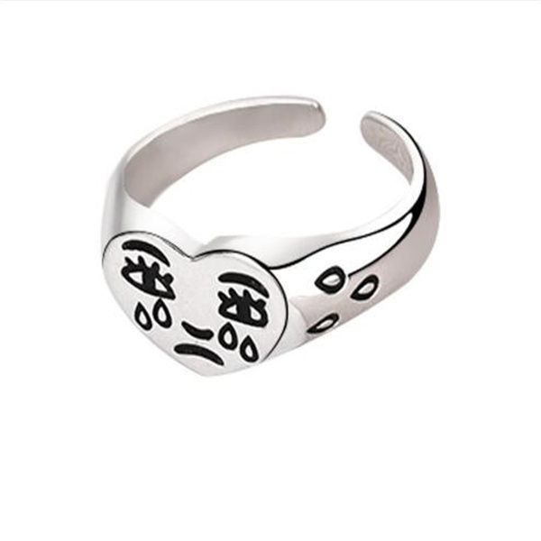 amazon creative band rings love tears crying face ring men and women personality retro mood sad expression ring ac114, Silver
amazon creative band rings love tears crying face ring men and women personality retro mood sad expression ring ac114, Silver