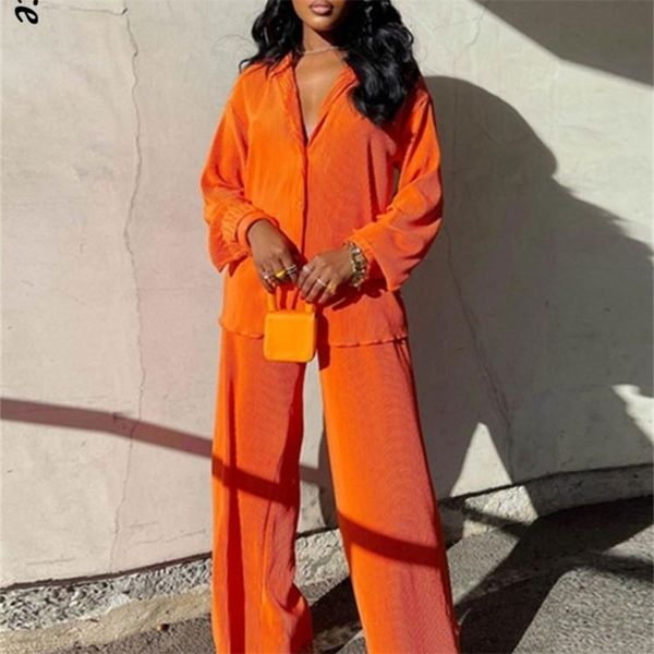 women's two piece pants tracksuit sets loose long sleeve shirt and wide leg elegant suits summer casual female outfits 220919, White
women's two piece pants tracksuit sets loose long sleeve shirt and wide leg elegant suits summer casual female outfits 220919, White