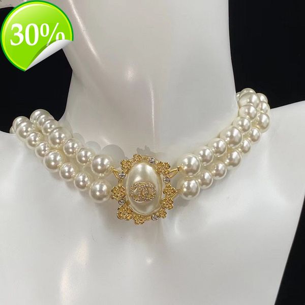 designer women's fashion necklaces new xiangjia double layer pearl c rhinestone flower necklace small fragrant brass versatile sweater, Silver
designer women's fashion necklaces new xiangjia double layer pearl c rhinestone flower necklace small fragrant brass versatile sweater, Silver