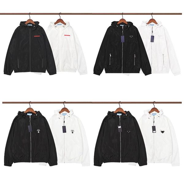 designer p mens hooded jackets triangle badge logo women's sunscreen jacket men's outerwear coats clothing zgw, Black;brown
designer p mens hooded jackets triangle badge logo women's sunscreen jacket men's outerwear coats clothing zgw, Black;brown