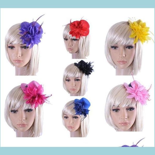 wedding hair jewelry 20pcs mixed colors ladys mini hat hair clip feather rose cap lace fascinator costume accessory the bride hea dhkvg, Slivery;golden
wedding hair jewelry 20pcs mixed colors ladys mini hat hair clip feather rose cap lace fascinator costume accessory the bride hea dhkvg, Slivery;golden