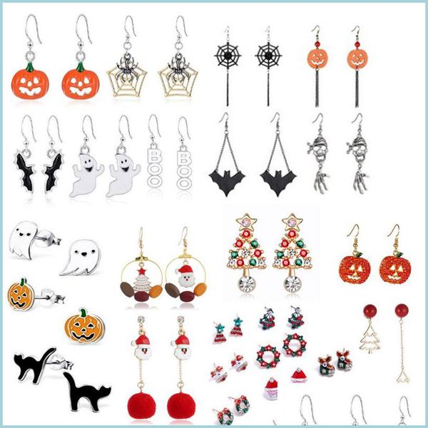 dangle chandelier halloween stud earrings drop dangle earring pumpkin/spider/witch/ghost/bat/skl/vampire lips/spider web s for women dhujz, Silver
dangle chandelier halloween stud earrings drop dangle earring pumpkin/spider/witch/ghost/bat/skl/vampire lips/spider web s for women dhujz, Silver